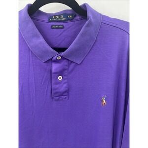 XXL Polo Ralph Lauren Golf Line Polo Pima Soft Touch Purple RN 41381 100% Cotton